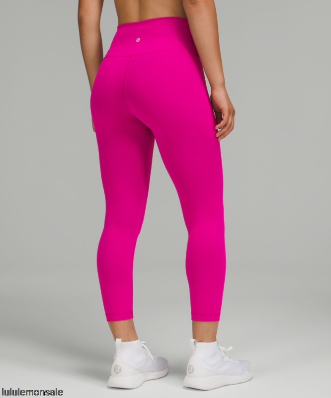 Lululemon Damen DELULU081 | Wunder Train High-rise Crop 23 Gereifte Himbeere